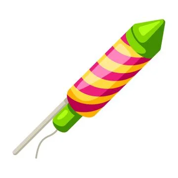 Illustration of colorful firework. 스톡 일러스트