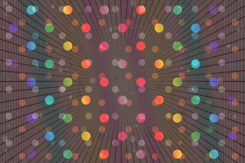 Illustration of colorful gradient dot pattern background Stock Illustration