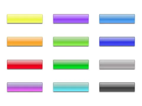 Illustration of colorful rectangle boxes on a white surface Stock Illustration