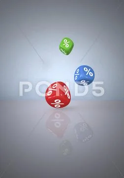 Illustration of colorful sale cubes Stock Illustration