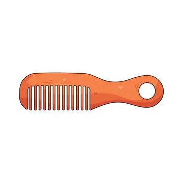 Illustration of comb Stock Illustration