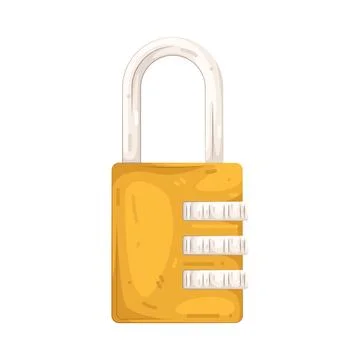 Illustration of Combination lock 스톡 일러스트