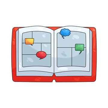 Illustration of comic book Stock Illustration