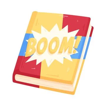 Illustration of comic book Illustrazione stock