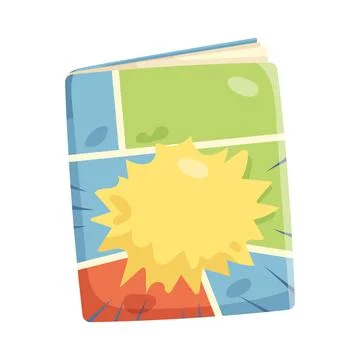 Illustration of comic book Illustrazione stock