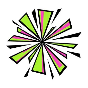 Illustration of comic explosion. Cartoon pop art creative image. Stock Illustration