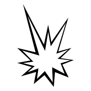 Illustration of comic explosion. Cartoon pop art creative image. Stock Illustration