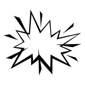 Illustration of comic explosion. Cartoon pop art creative image. Stock Illustration