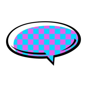 Illustration of comic speech bubble. Cartoon pop art creative image. Stock Illustration