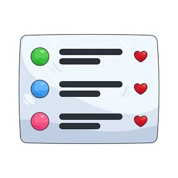 Illustration of comment section Stock Illustration
