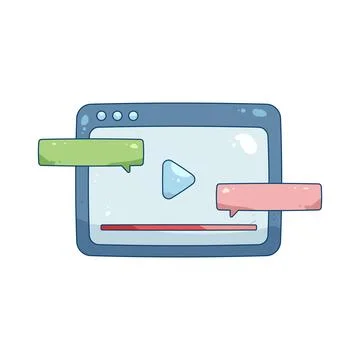 Illustration of comment section Stock Illustration
