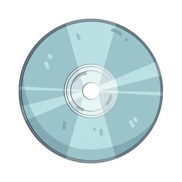 Illustration of compact disc Stock Illustration