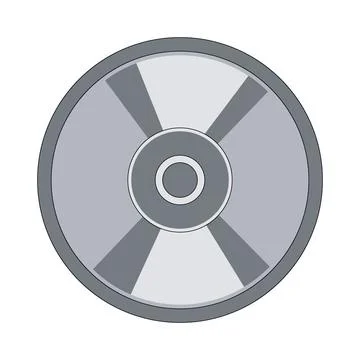 Illustration of compact disc Stock Illustration