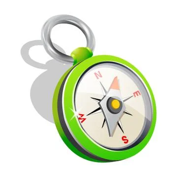 Illustration of compas, with white background vector-eps Stock Illustration