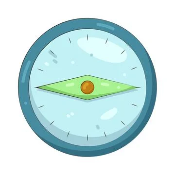 Illustration of compass Ilustração Stock