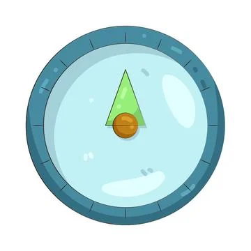 Illustration of compass Ilustração Stock