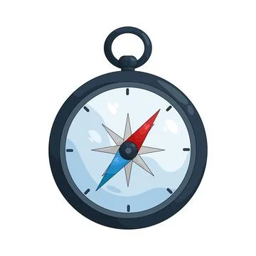 Illustration of compass Stock Illustration