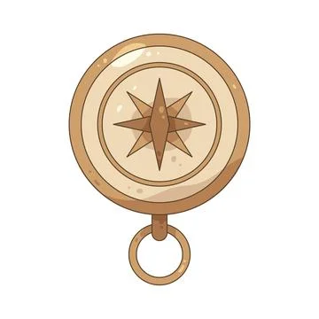 Illustration of compass Stock Illustration