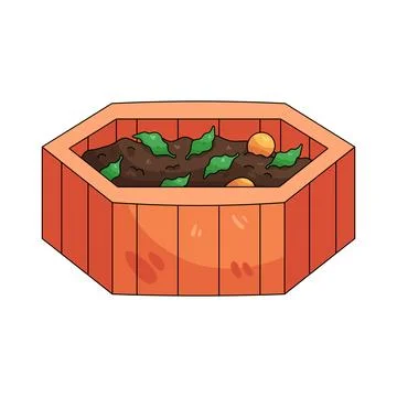 Illustration of compost bin Stock Illustration