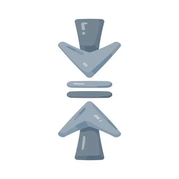 Illustration of compress vertical arrows Stock Illustration