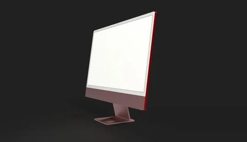 Illustration of a computer on black background Stock Illustration