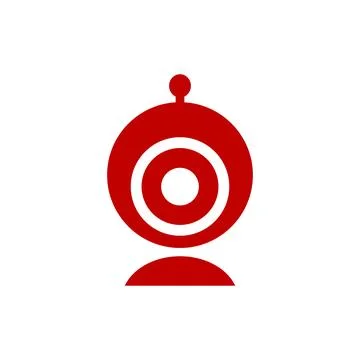 Illustration of computer camera icon in list style. Illustrazione stock