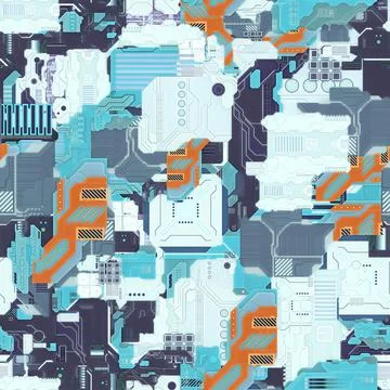 Illustration of computer chip texture - great for a background イラスト素材