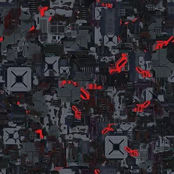 Illustration of computer chip texture - great for a background イラスト素材