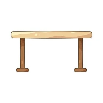 Illustration of computer desk Stock Illustration