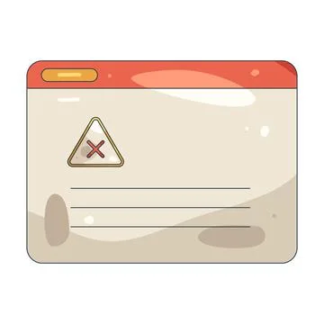 Illustration of computer error message Stock-Illustration