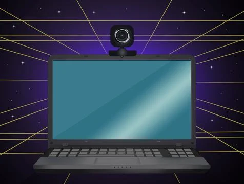 Illustration of computer Stock Illustration
