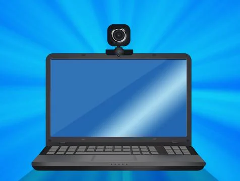 Illustration of computer Stock Illustration