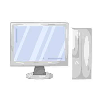 Illustration of computer Stock Illustration