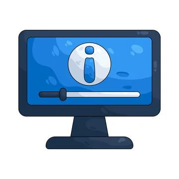 Illustration of Computer information Stock Illustration