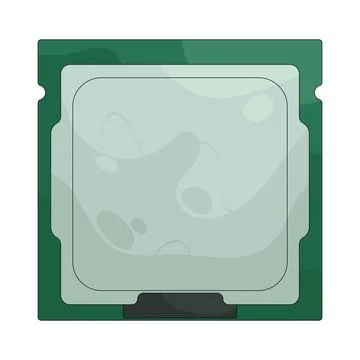 Illustration of Computer processor 스톡 일러스트