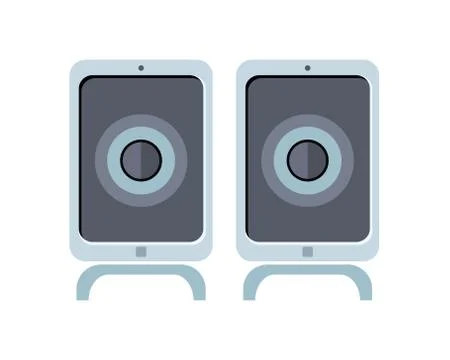 Illustration of Computer Speakers Stock Illustration