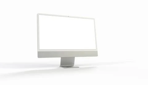 Illustration of a computer on white background Stock Illustration