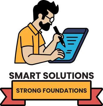 Illustration in the concept of construction and engineering in line style Stock Illustration