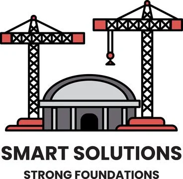 Illustration in the concept of construction and engineering in line style Illustrazione stock