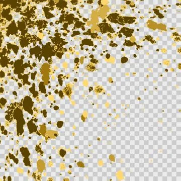 Illustration of confetti explosion effect isolated on transparent gray Stock Illustration