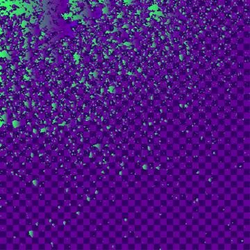 Illustration of confetti explosion effect isolated on purple squares background Stock Illustration