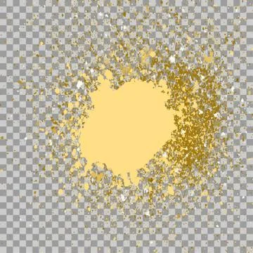 Illustration of confetti explosion effect isolated on transparent gray Stock Illustration