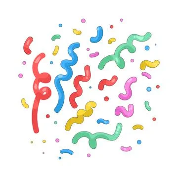 Illustration of Confetti Stock Illustration