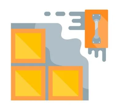 Illustration of Construction Work. Stock Illustration