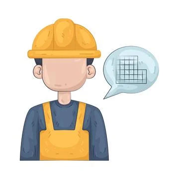 Illustration of construction worker Stock Illustration