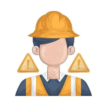 Illustration of construction worker Stock Illustration