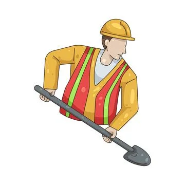 Illustration of construction worker Stock Illustration