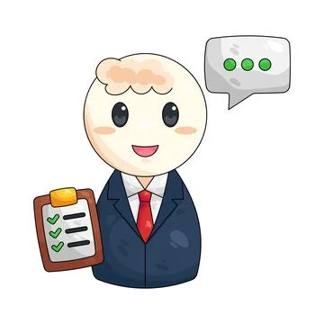 Illustration of consultant Illustrazione stock