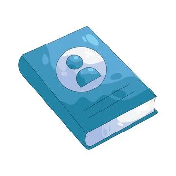 Illustration of contact book Stock Illustration