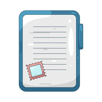 Illustration of contract Stockillustratie
